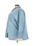 Lee 100% Cotton Blue 3/4 Sleeve Button-Down Shirt Size 3X - photo 5