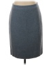 J.Crew 100% Wool Chevron-herringbone Blue Gray Wool Skirt Size 2 - photo 1