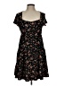 No Boundaries Floral Black Casual Dress Size L - photo 1