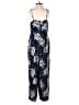 Ann Taylor LOFT Outlet 100% Polyester Floral Blue Jumpsuit Size 0 - photo 2