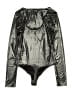 Bar III Metallic Silver Bodysuit Size XS - photo 2