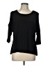 Notations Black 3/4 Sleeve Top Size L - photo 1