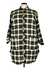 Torrid Green 3/4 Sleeve Button-Down Shirt Size 3X Plus (3) - photo 1