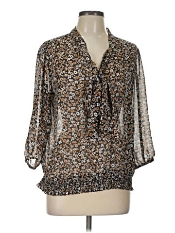 7th Avenue Design Studio New York & Company 3/4 Sleeve Blouse (view 1)