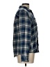 Maurices 100% Rayon Plaid Blue Long Sleeve Button-Down Shirt Size L - photo 4