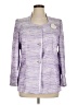 Midnight Velvet 100% Polyester Purple Blazer Size 16 - photo 1