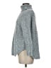 Free People Tweed Blue Turtleneck Sweater Size M - photo 5
