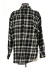 Gap 100% Cotton Plaid Black Long Sleeve Button-Down Shirt Size M - photo 2