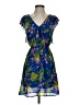 Divided by H&M 100% Polyester Tropical Blue Cocktail Dress Size 4 - photo 1
