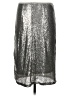 Press 100% Polyester Metallic Silver Formal Skirt Size M - photo 2