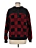 Como Vintage 100% Polyester Checkered-gingham Red Pullover Sweater Size M - photo 1