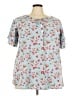 BLOOMCHIC 100% Polyester Blue Short Sleeve Blouse Size 18 - 20 - photo 1