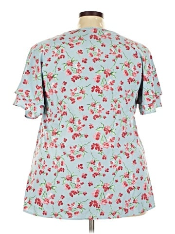 BLOOMCHIC Short Sleeve Blouse (view 2)