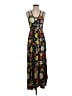 Springfield Floral Black Casual Dress Size 4 - photo 1
