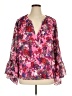 Tanya Taylor 100% Polyester Pink Long Sleeve Blouse Size 1X - photo 1