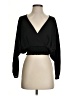 Express 100% Polyester Black Long Sleeve Blouse Size XS - photo 1