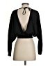 Express 100% Polyester Black Long Sleeve Blouse Size XS - photo 2
