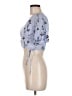 Lush 100% Rayon Blue Short Sleeve Blouse Size M - photo 5