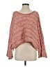 Pol 100% Polyester Pink Pullover Sweater Size S - photo 1