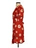 Lush 100% Rayon Floral Red Casual Dress Size S - photo 5