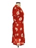 Lush 100% Rayon Floral Red Casual Dress Size S - photo 4