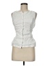 Kourt 100% Linen White Sleeveless Blouse Size 8 - photo 1