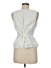 Kourt 100% Linen White Sleeveless Blouse Size 8 - photo 2