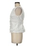 Kourt 100% Linen White Sleeveless Blouse Size 8 - photo 5