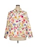 Cj Banks 100% Polyester Print White Jacket Size 2X - photo 1