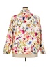 Cj Banks 100% Polyester Print White Jacket Size 2X - photo 2
