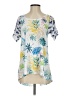 Cubism Blue Short Sleeve Blouse Size S - photo 1
