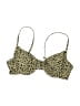 Volcom Animal Print Gold Swimsuit Top Size S - photo 1
