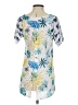 Cubism Blue Short Sleeve Blouse Size S - photo 2