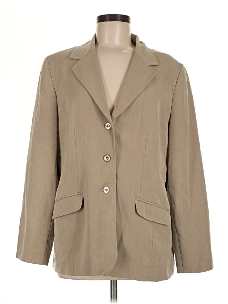 Pre-owned Sag Harbor Blazer Jacket In Tan