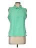 T by Talbots Green Sleeveless Blouse Size L - photo 1