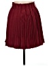 Shein 100% Polyester Solid Burgundy Casual Skirt Size 6 - photo 2