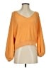 Free People Orange Pullover Sweater Size S - photo 1