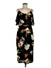 Bisou Bisou Floral Black Casual Dress Size 8 - photo 1