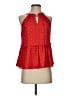 Ann Taylor LOFT 100% Polyester Red Sleeveless Blouse Size S (petite) - photo 1