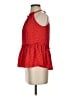 Ann Taylor LOFT 100% Polyester Red Sleeveless Blouse Size S (petite) - photo 5