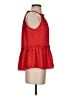 Ann Taylor LOFT 100% Polyester Red Sleeveless Blouse Size S (petite) - photo 4