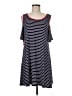 Espresso Stripes Blue Casual Dress Size M - photo 1