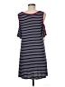 Espresso Stripes Blue Casual Dress Size M - photo 2