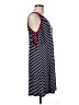 Espresso Stripes Blue Casual Dress Size M - photo 4