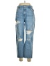 Topshop 100% Cotton Hearts Blue Jeans Size 32 waist - photo 1
