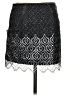 Free People Damask Jacquard Marled Snake Print Tweed Silver Formal Skirt Size 4 - photo 2