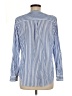 Talbots Stripes Blue Long Sleeve Blouse Size M - photo 2