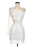 Windsor Metallic Silver Cocktail Dress Size M - photo 1