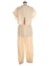 Mable 100% Cotton Solid Ivory Jumpsuit Size M - photo 2