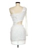 Windsor Metallic Silver Cocktail Dress Size M - photo 2